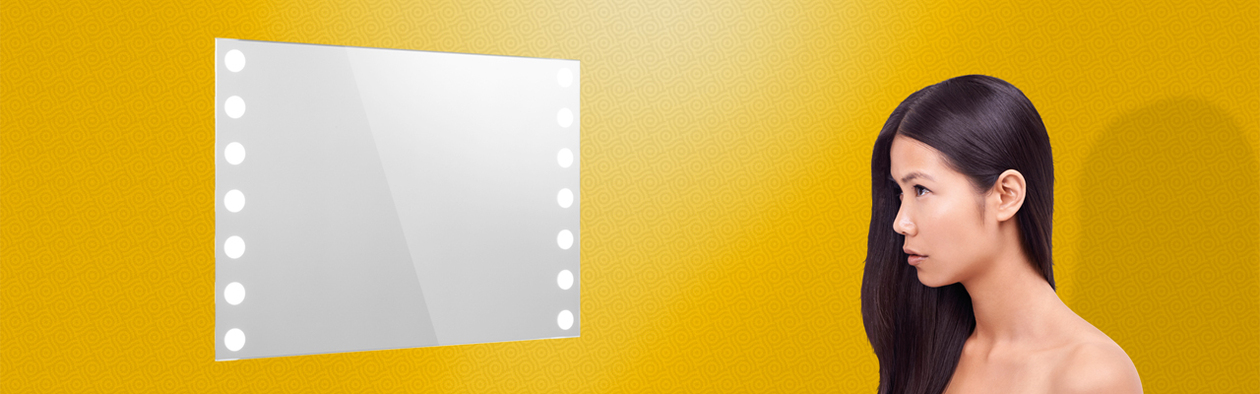 Lighted Mirror Insert. Design you own